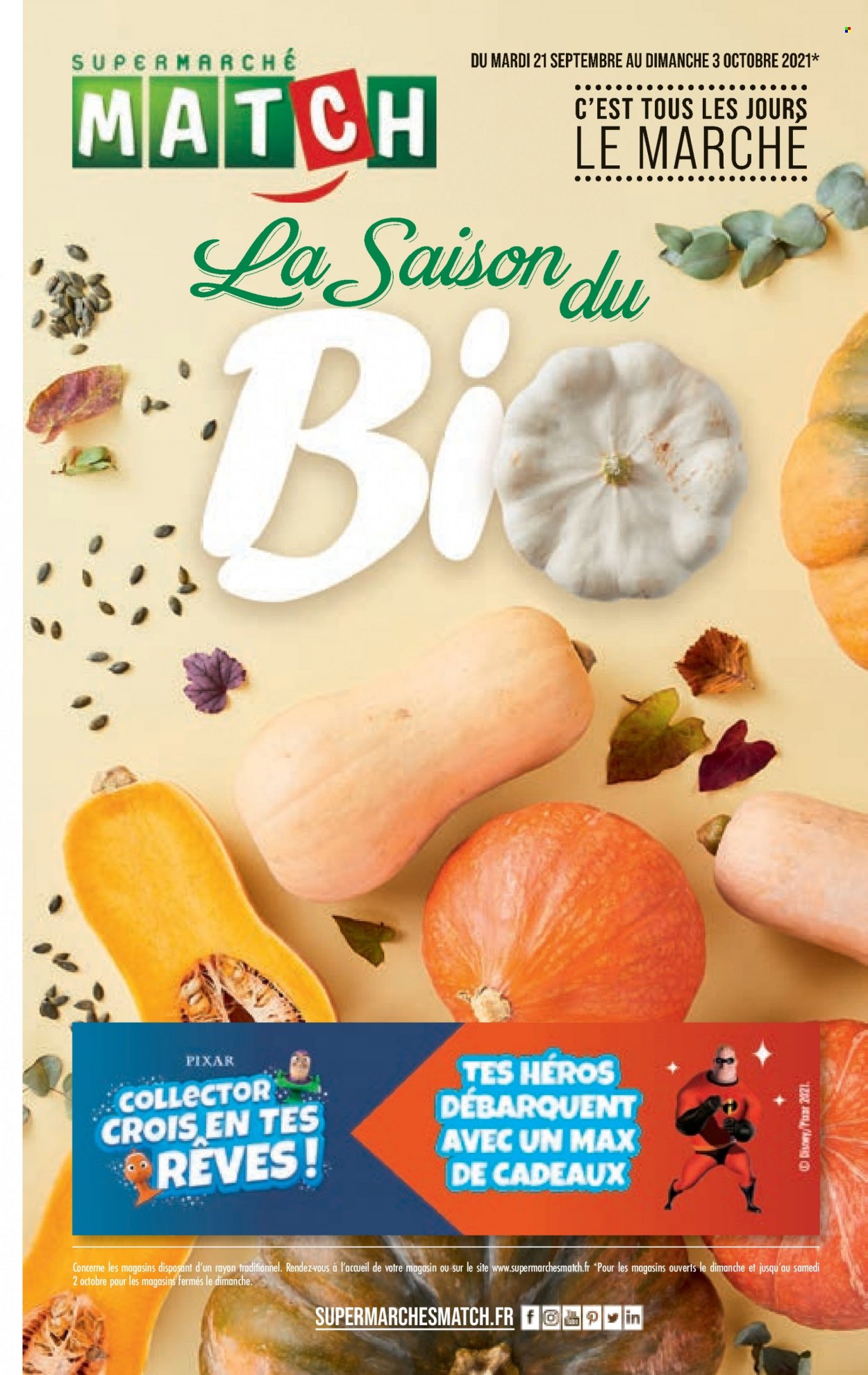 Catalogue Supermarché Match - 21/09/2021 - 03/10/2021. Page 1