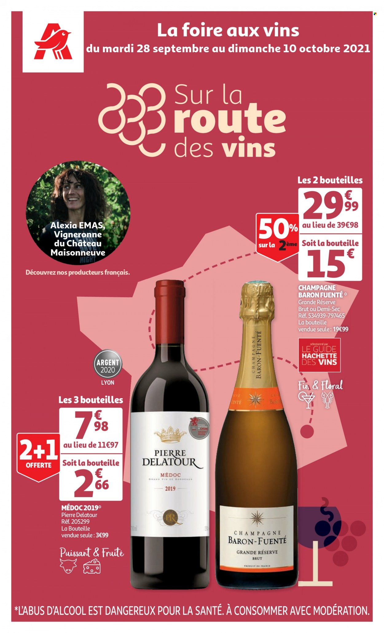 thumbnail - Catalogue Auchan - 28/09/2021 - 10/10/2021 - Produits soldés - champagne. Page 1.