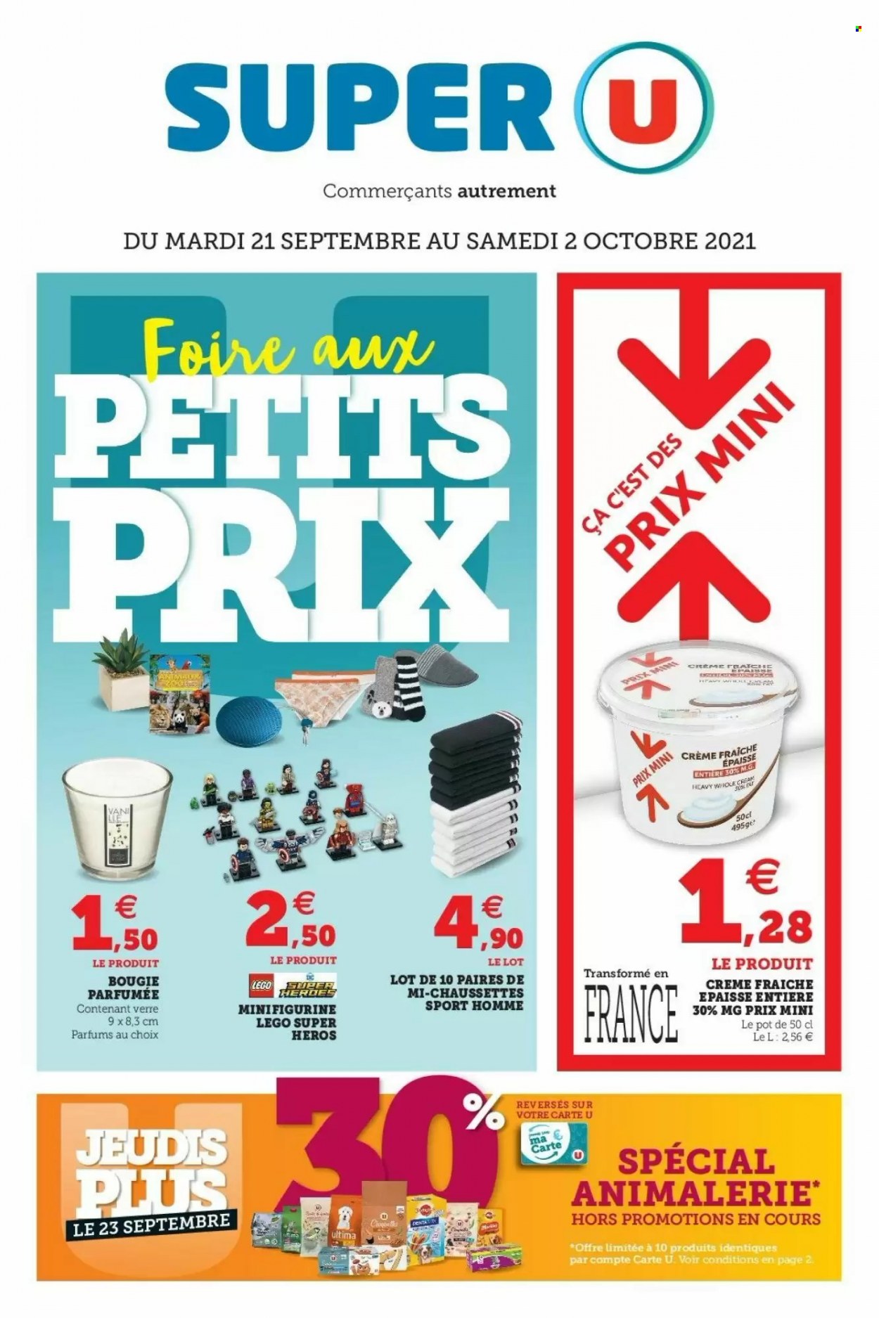 Catalogue SUPER U - 21/09/2021 - 02/10/2021. Page 1