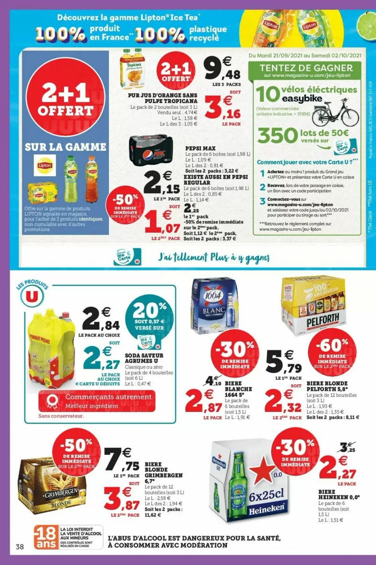 Catalogue SUPER U - 21/09/2021 - 02/10/2021. Page 38