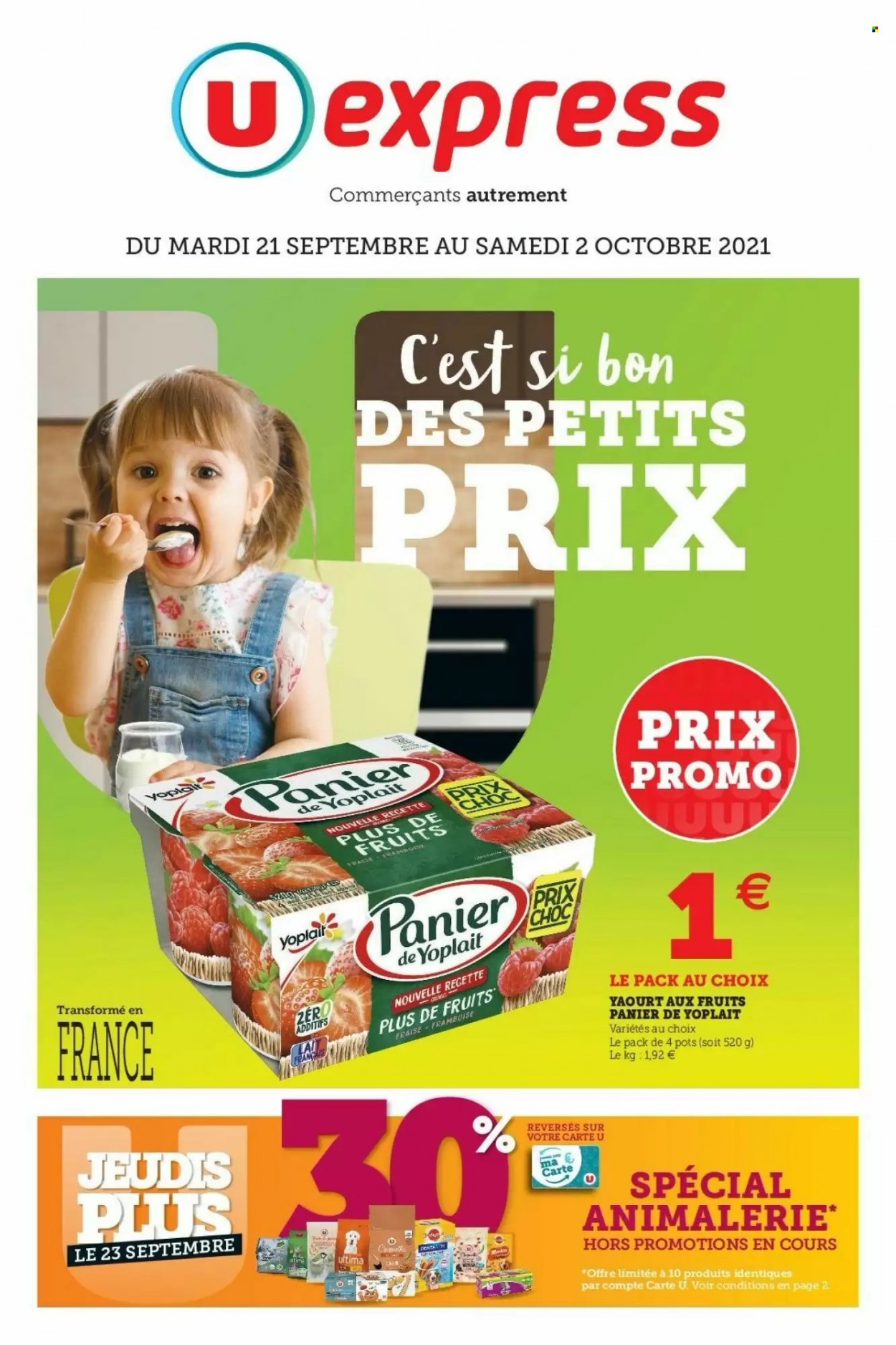 Catalogue U express - 21/09/2021 - 02/10/2021. Page 1