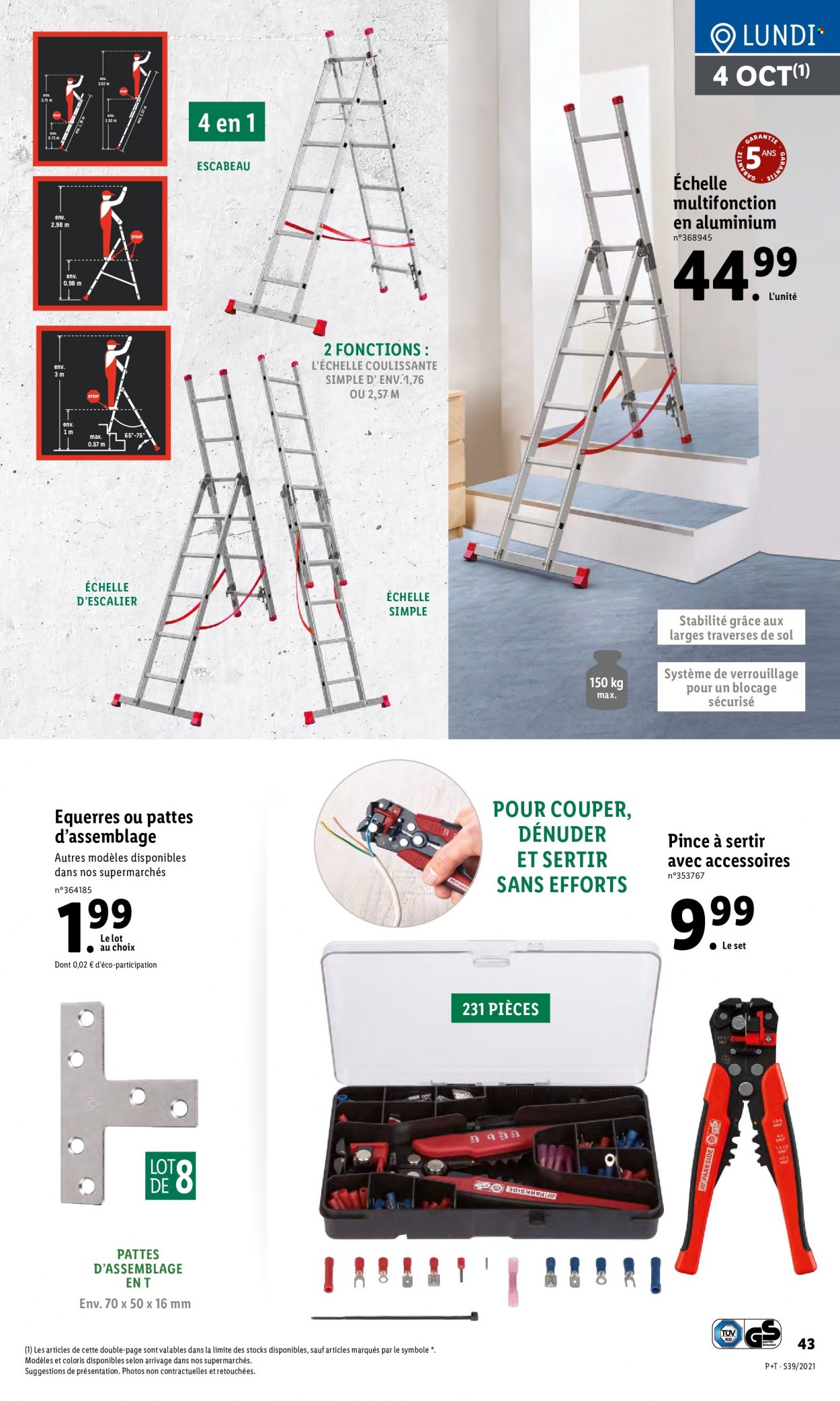 Catalogue Lidl - 29/09/2021 - 05/10/2021. Page 43