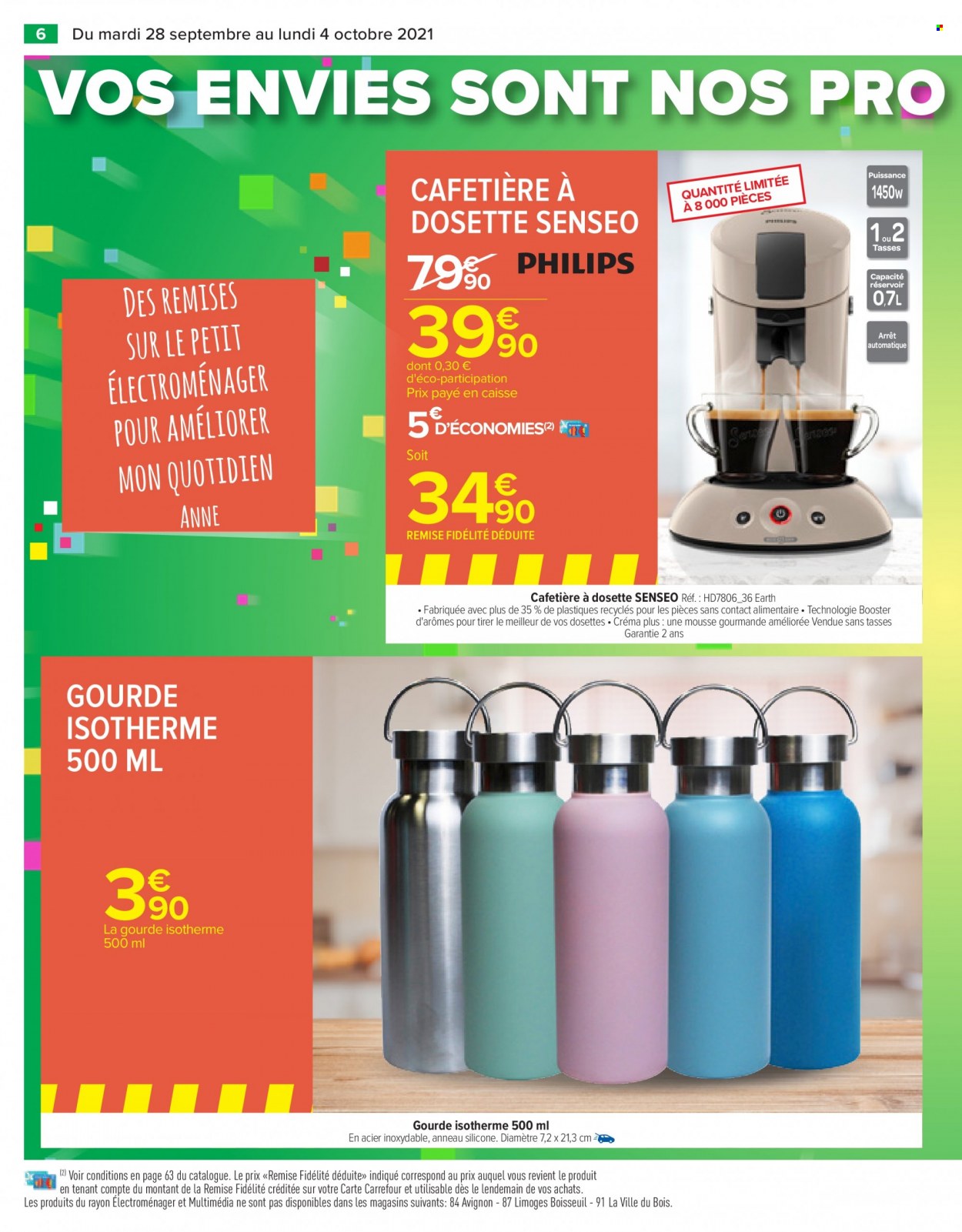 Catalogue Carrefour Hypermarchés - 28/09/2021 - 04/10/2021. Page 6