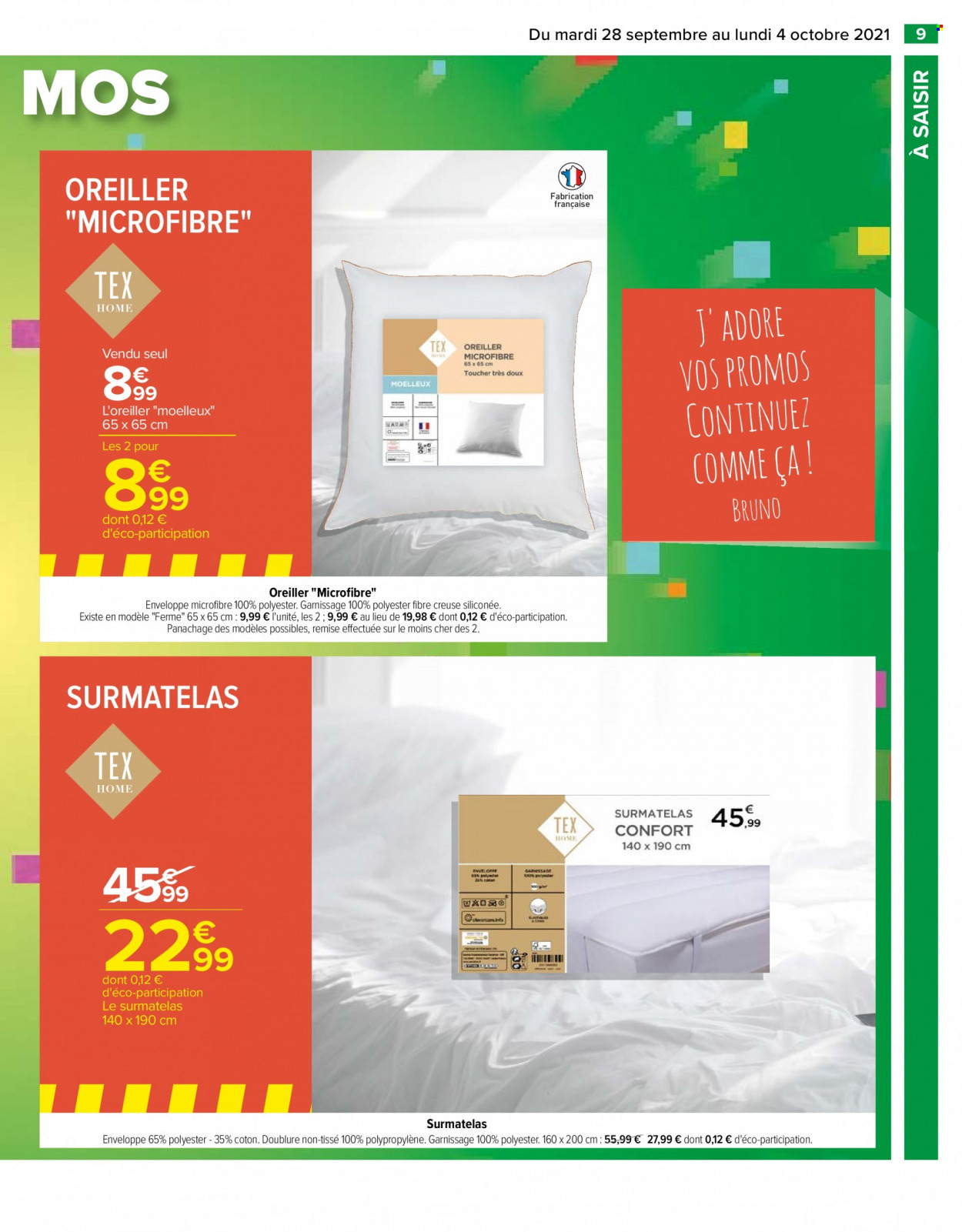 Catalogue Carrefour Hypermarchés - 28/09/2021 - 04/10/2021. Page 9