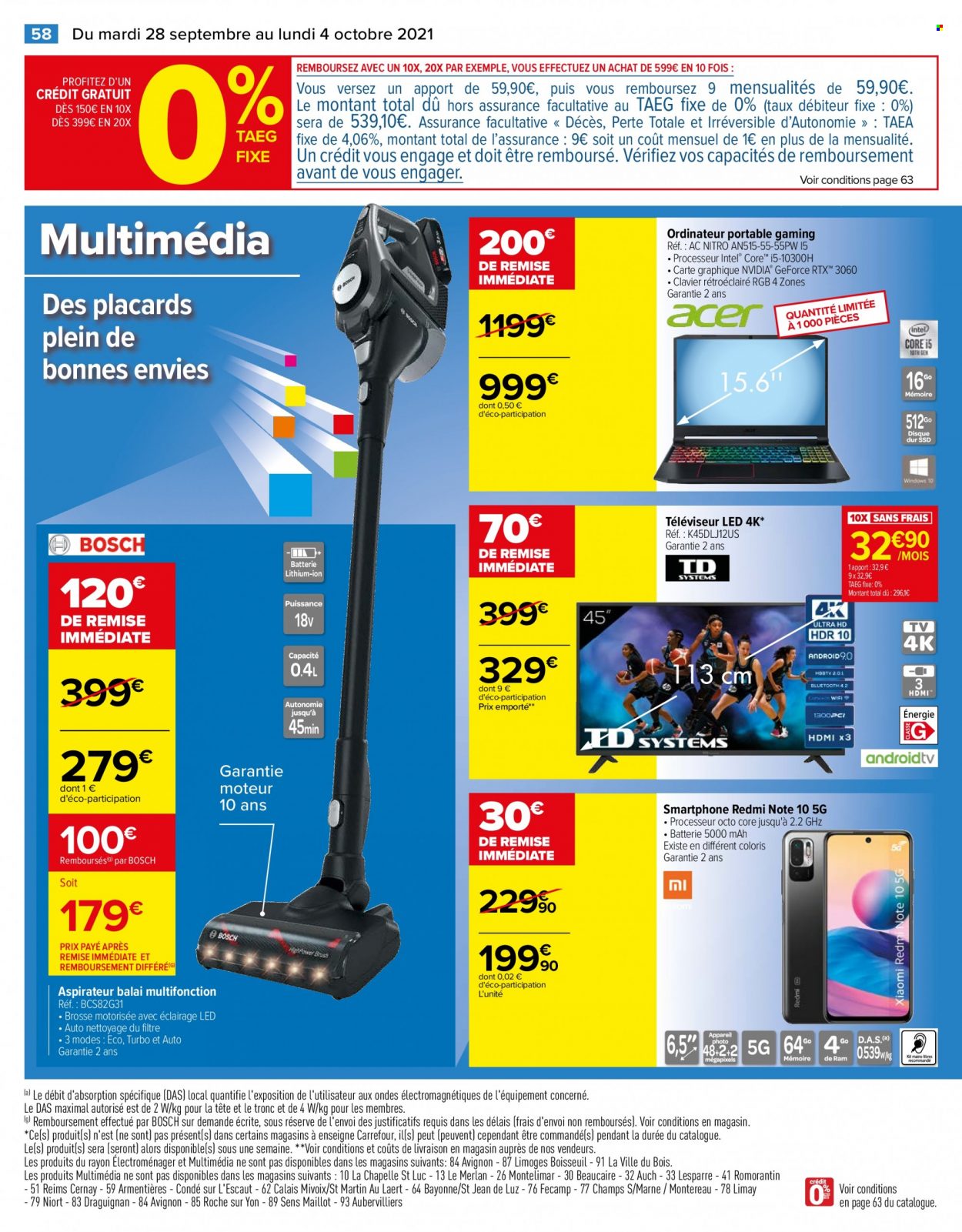 Catalogue Carrefour Hypermarchés - 28/09/2021 - 04/10/2021. Page 59