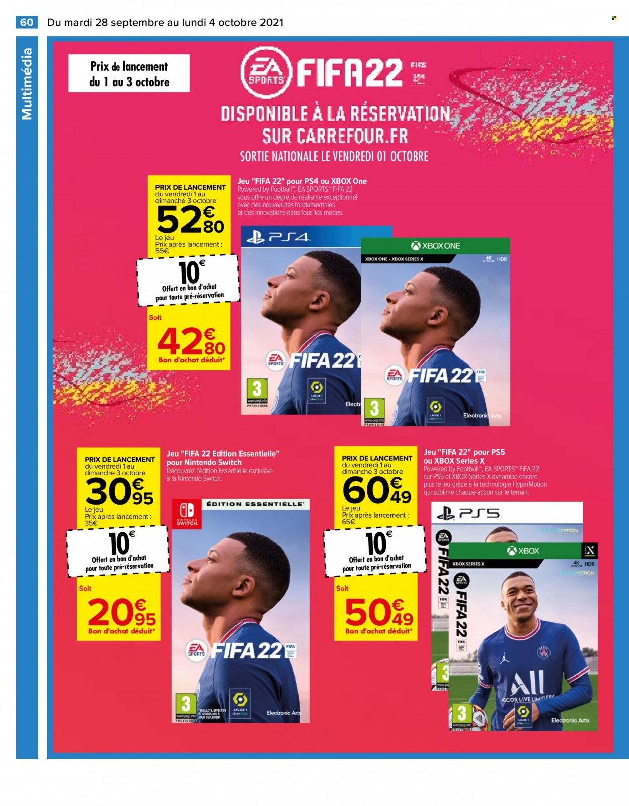 Catalogue Carrefour Hypermarchés - 28/09/2021 - 04/10/2021. Page 61