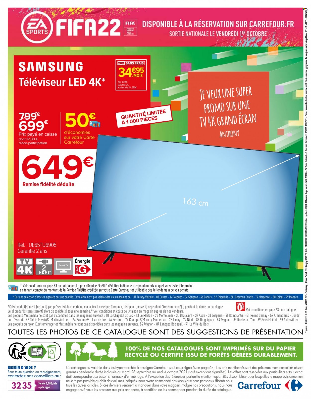 Catalogue Carrefour Hypermarchés - 28/09/2021 - 04/10/2021. Page 67