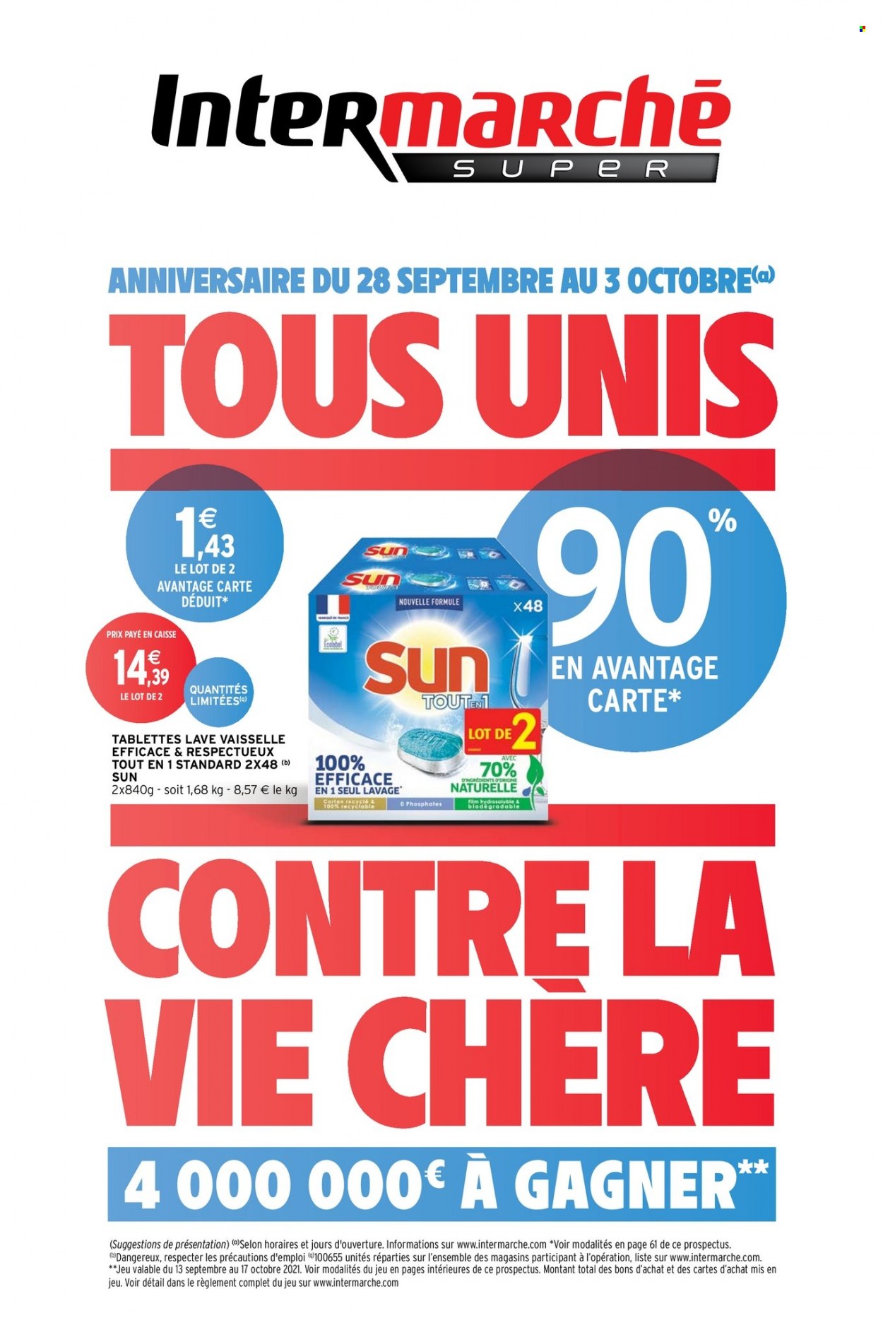 Catalogue Intermarché Super - 28/09/2021 - 03/10/2021. Page 1