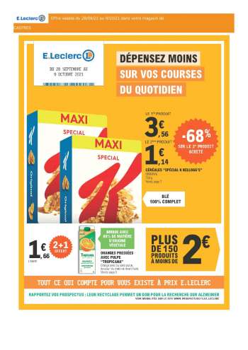 Catalogue E.Leclerc - 28/09/2021 - 09/10/2021.