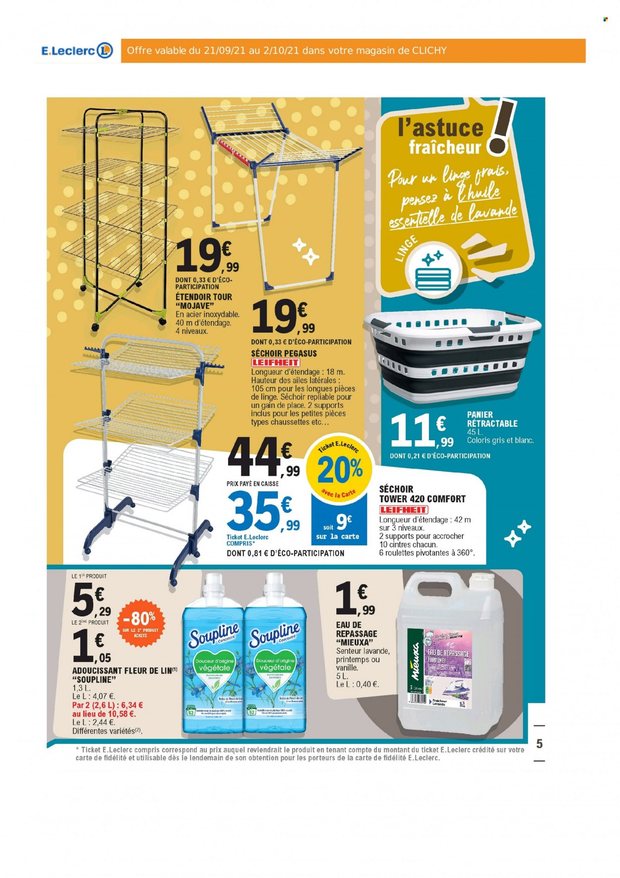Catalogue E.Leclerc - 21/09/2021 - 02/10/2021. Page 5