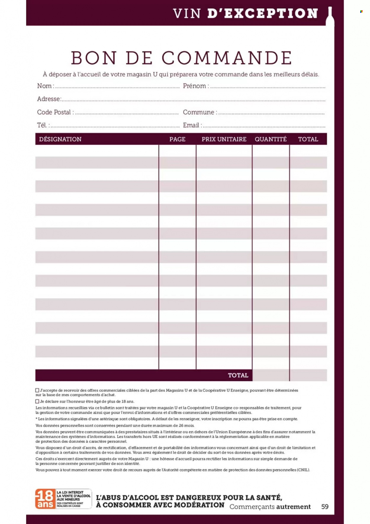 Catalogue SUPER U - 28/09/2021 - 09/10/2021. Page 59
