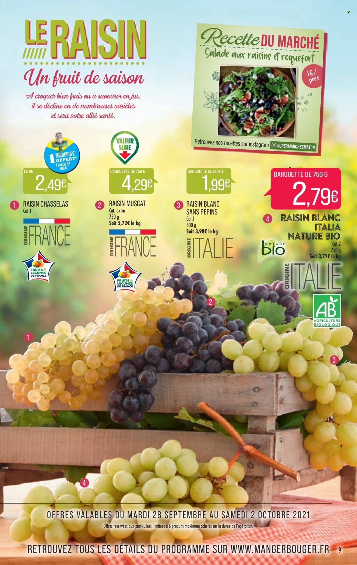 Catalogue Supermarché Match - 28/09/2021 - 03/10/2021. Page 9