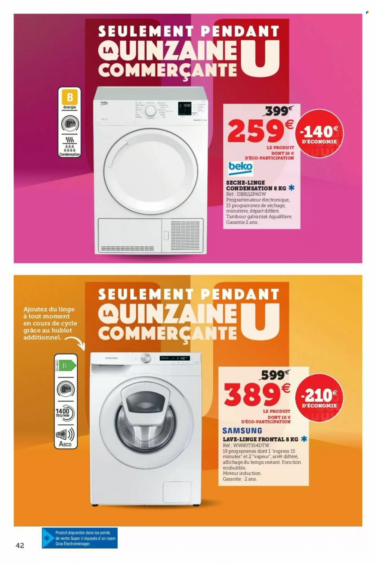 Catalogue SUPER U - 28/09/2021 - 09/10/2021. Page 42