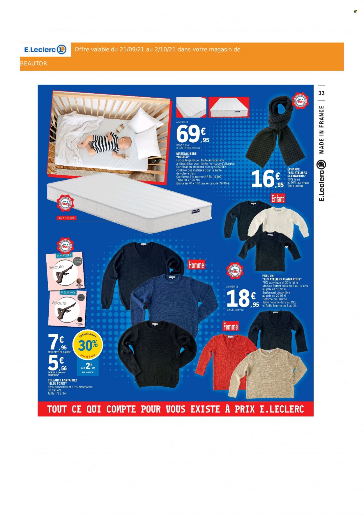 Catalogue E.Leclerc - 21/09/2021 - 02/10/2021. Page 33