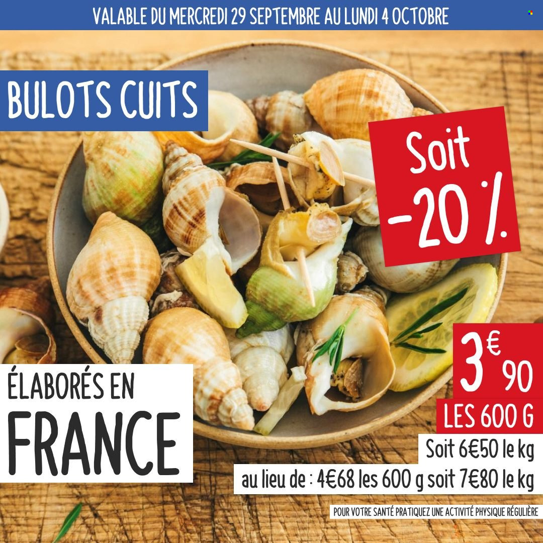 thumbnail - Catalogue Grand Frais - 29/09/2021 - 04/10/2021 - Produits soldés - bulot. Page 1.