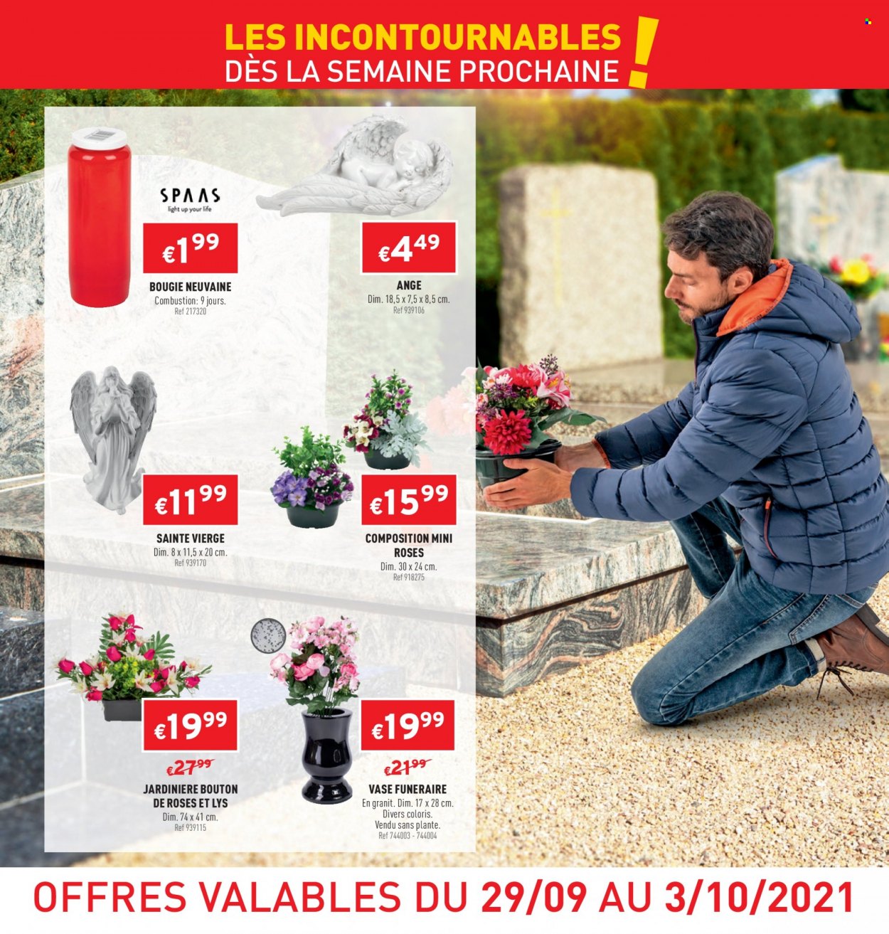 thumbnail - Catalogue Trafic - 29/09/2021 - 03/10/2021 - Produits soldés - bougie, vase, jardinière. Page 1.