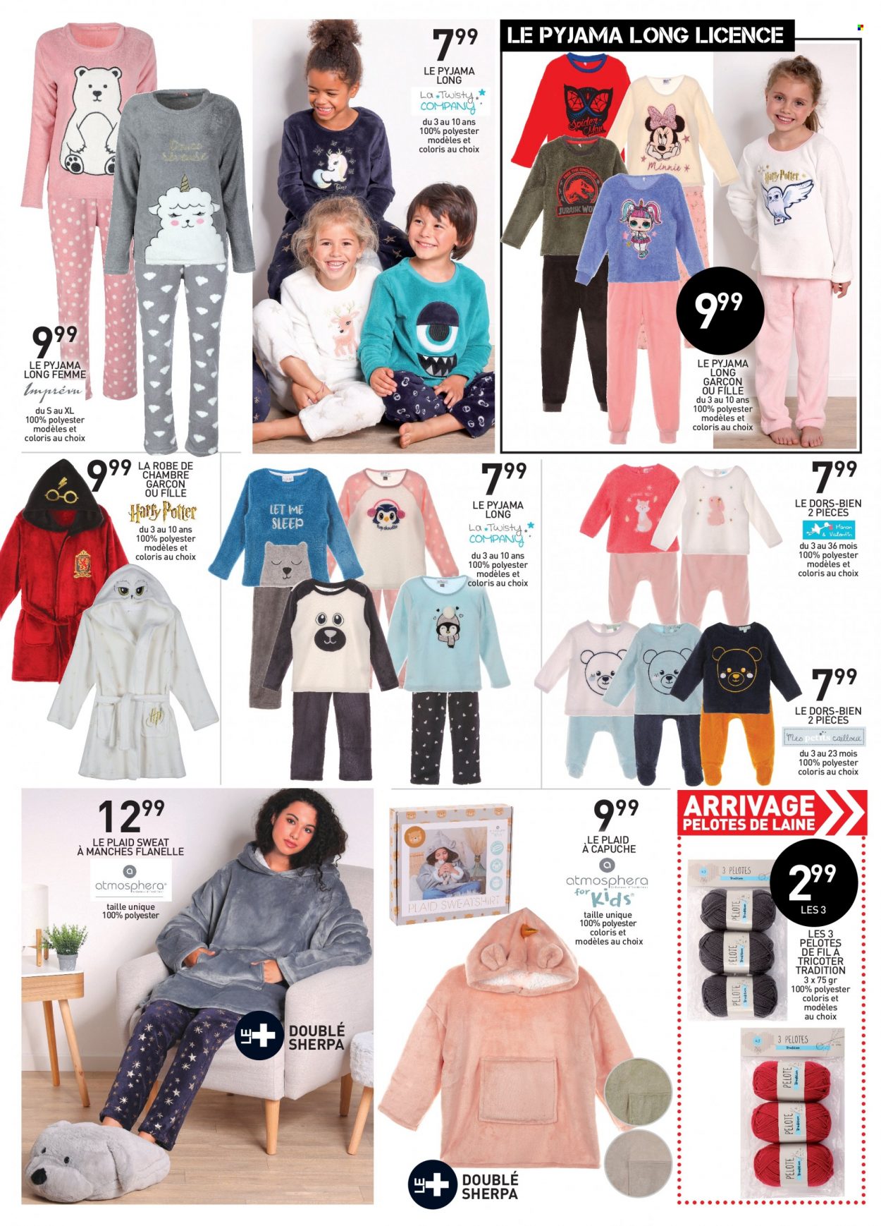 thumbnail - Catalogue Stokomani - 08/10/2021 - 19/10/2021 - Produits soldés - fil à tricoter, plaid, sweat-shirt, pyjama. Page 6.