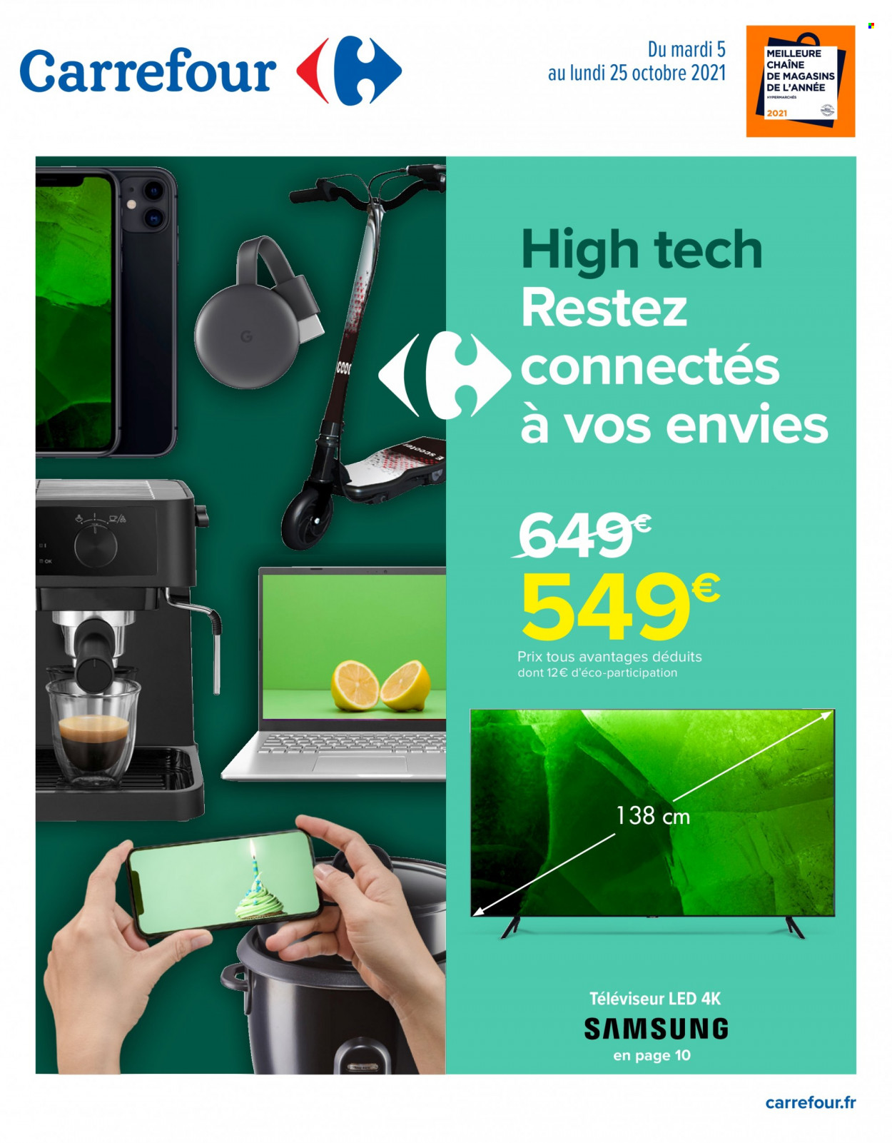 Catalogue Carrefour Hypermarchés - 05/10/2021 - 25/10/2021. Page 1
