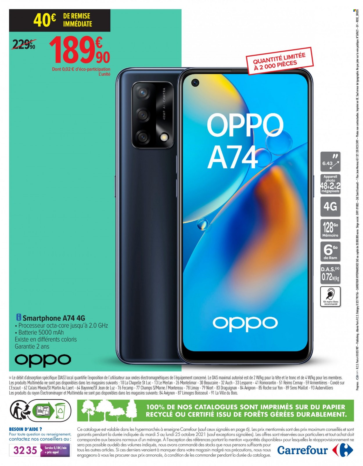 Catalogue Carrefour Hypermarchés - 05/10/2021 - 25/10/2021. Page 22