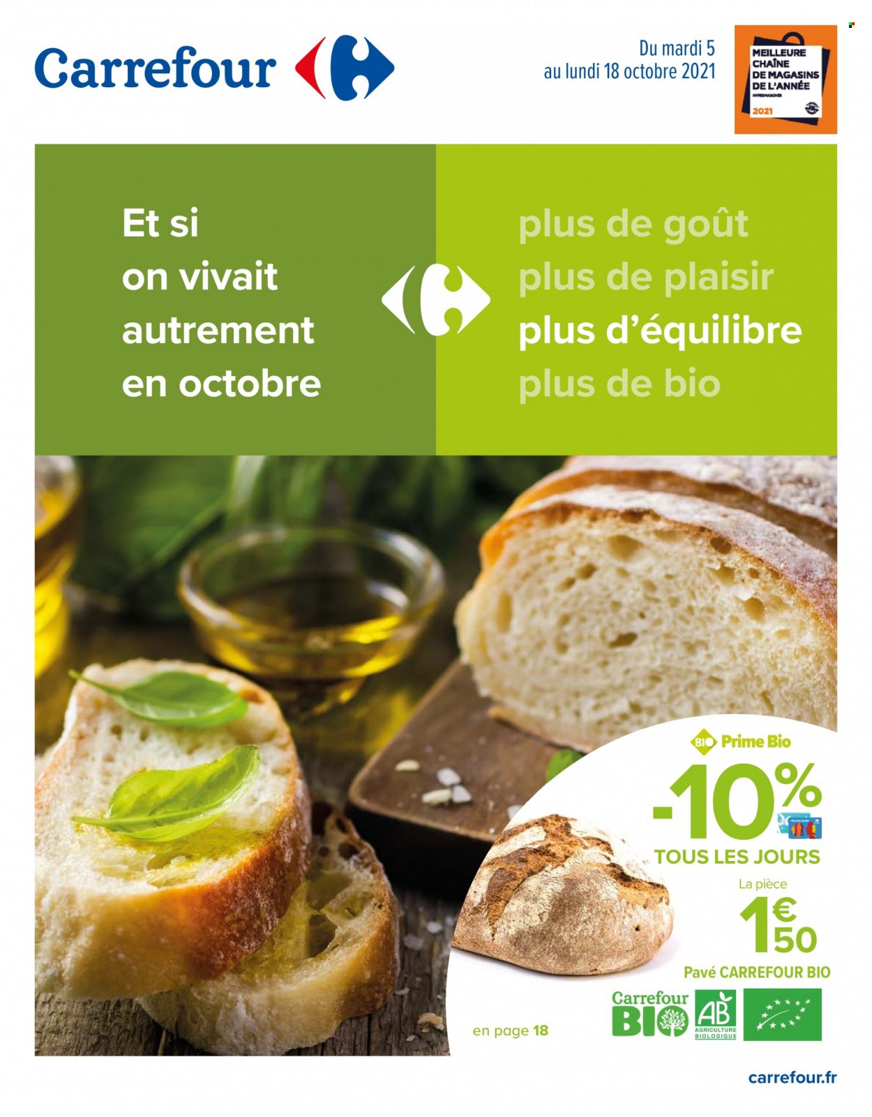 Catalogue Carrefour Hypermarchés - 05/10/2021 - 18/10/2021. Page 1