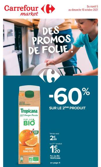 Catalogue Carrefour Market - 05/10/2021 - 10/10/2021.