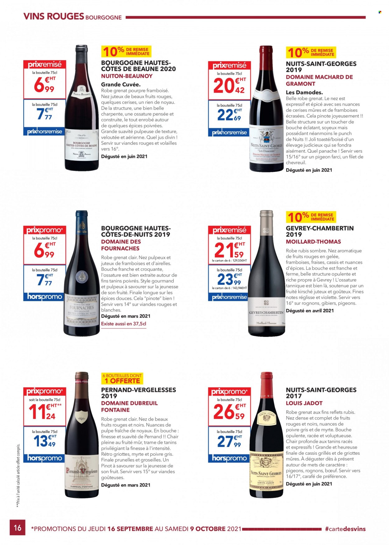 thumbnail - Catalogue Metro - 16/09/2021 - 09/10/2021 - Produits soldés - vin, carafe, robe, Pensée. Page 16.