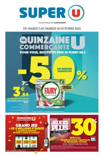 Catalogue SUPER U - 05/10/2021 - 16/10/2021.