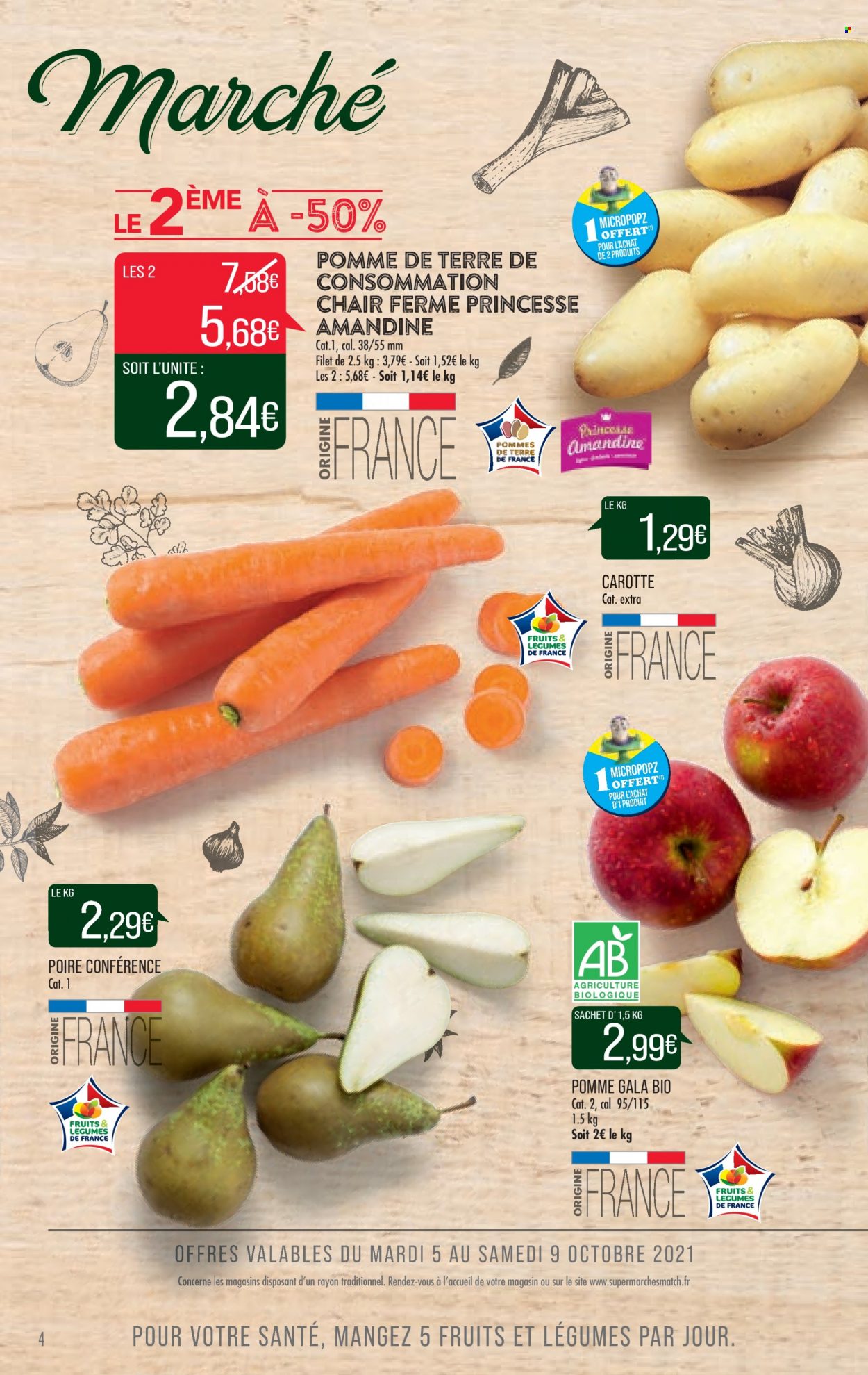 Catalogue Supermarché Match - 05/10/2021 - 10/10/2021. Page 4