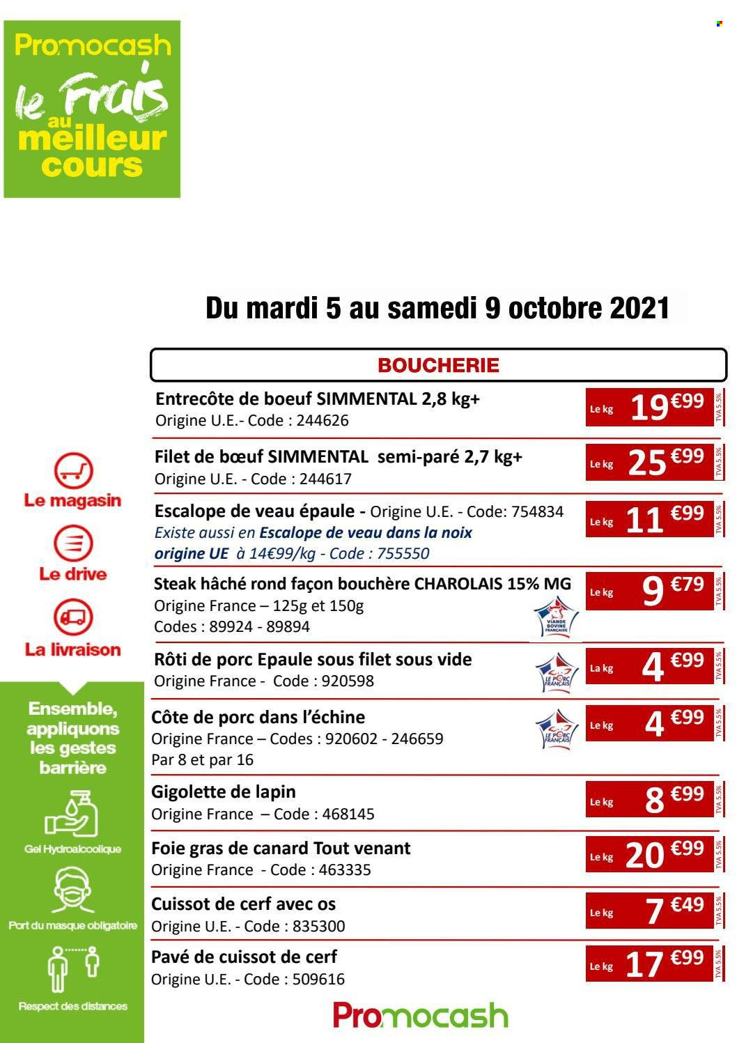 Catalogue Promocash - 05/10/2021 - 09/10/2021. Page 1