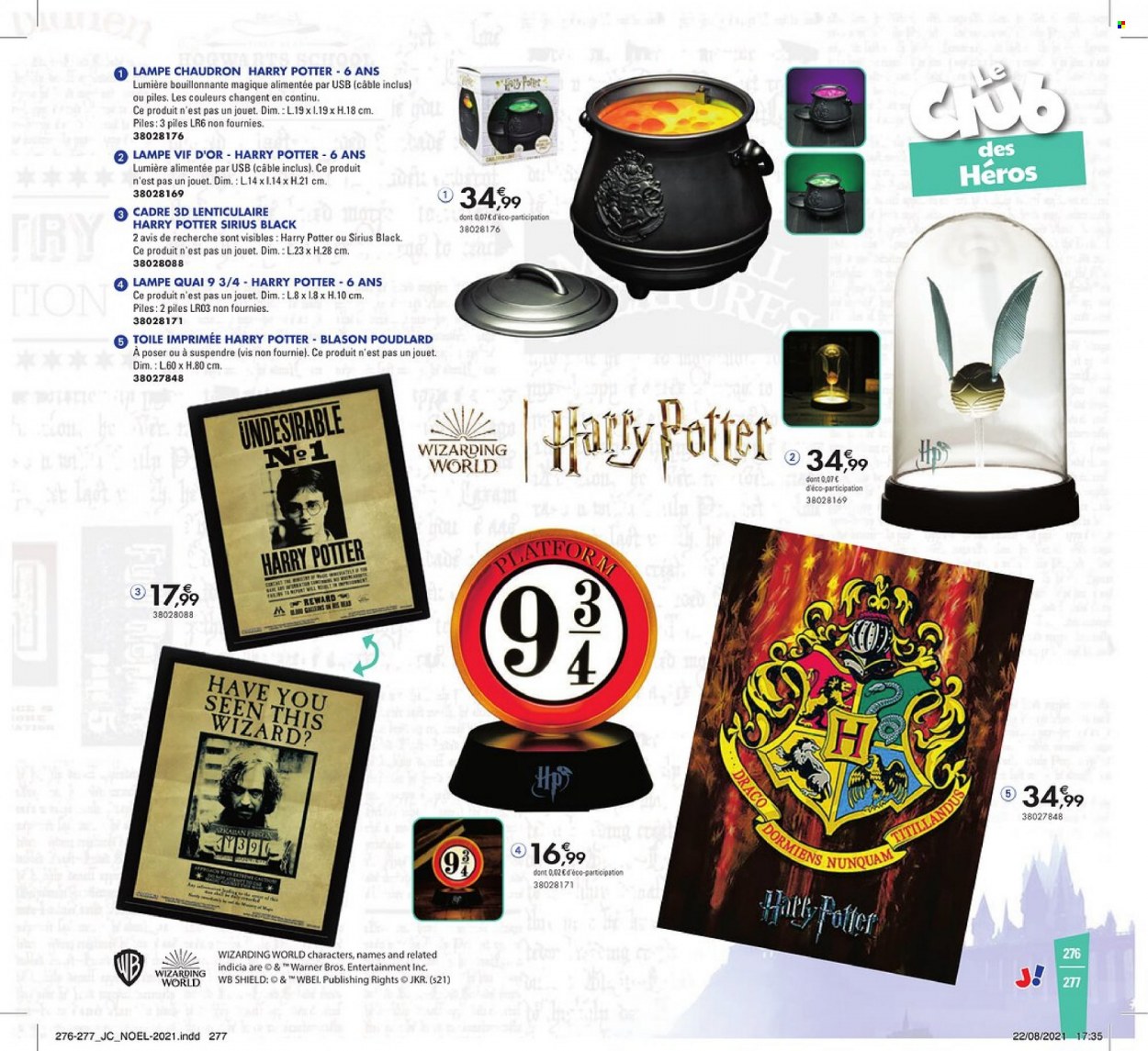 thumbnail - Catalogue JouéClub - Produits soldés - Harry Potter. Page 277.