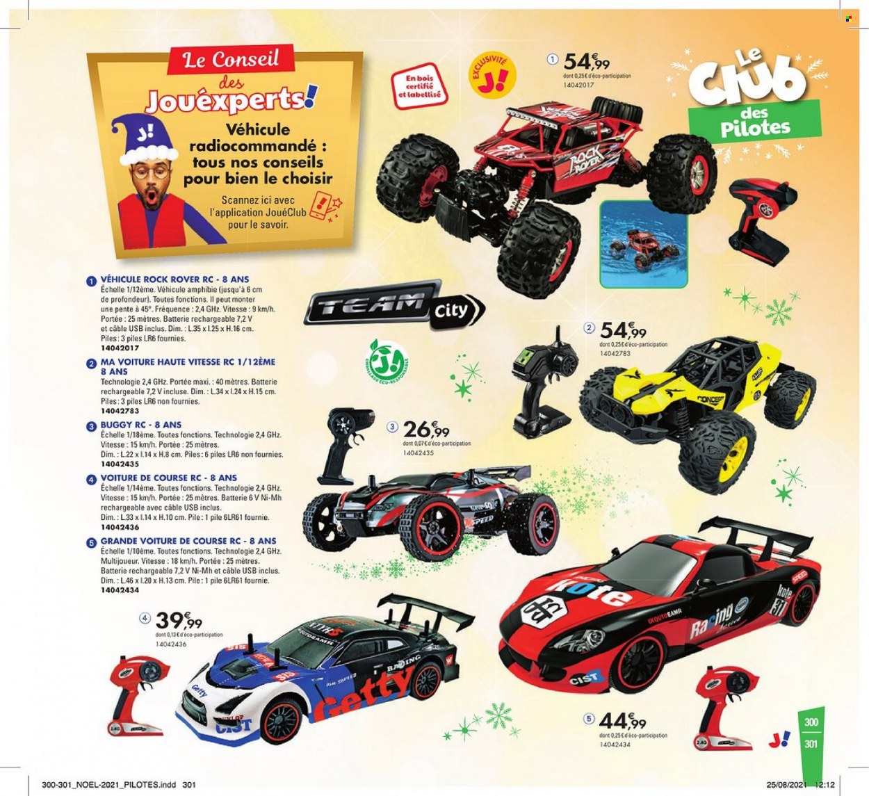 thumbnail - Catalogue JouéClub - Produits soldés - buggy, voiture de course, véhicule jouet. Page 301.