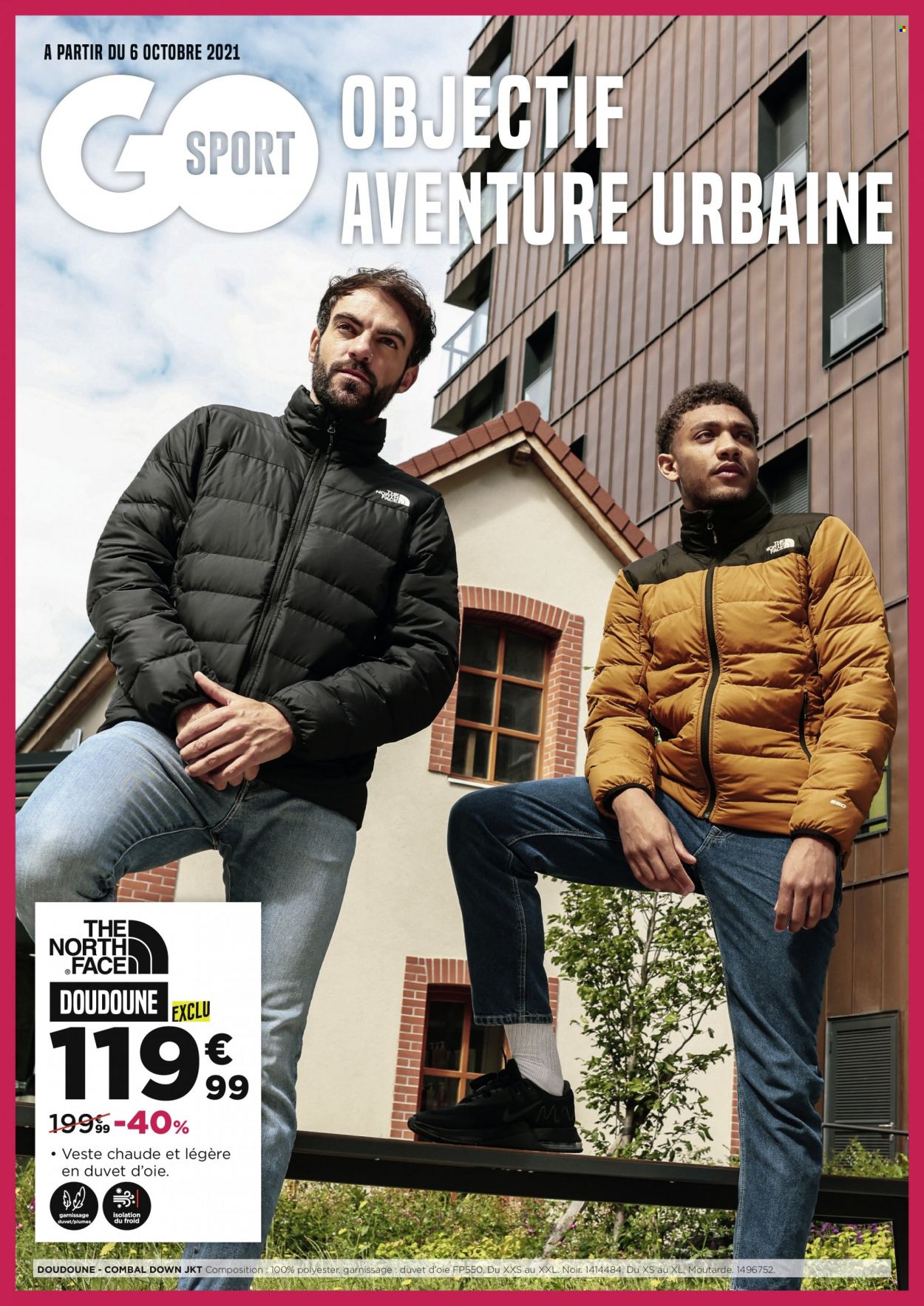 thumbnail - Catalogue Go Sport - 06/10/2021 - 06/11/2021 - Produits soldés - doudoune, veste. Page 1.