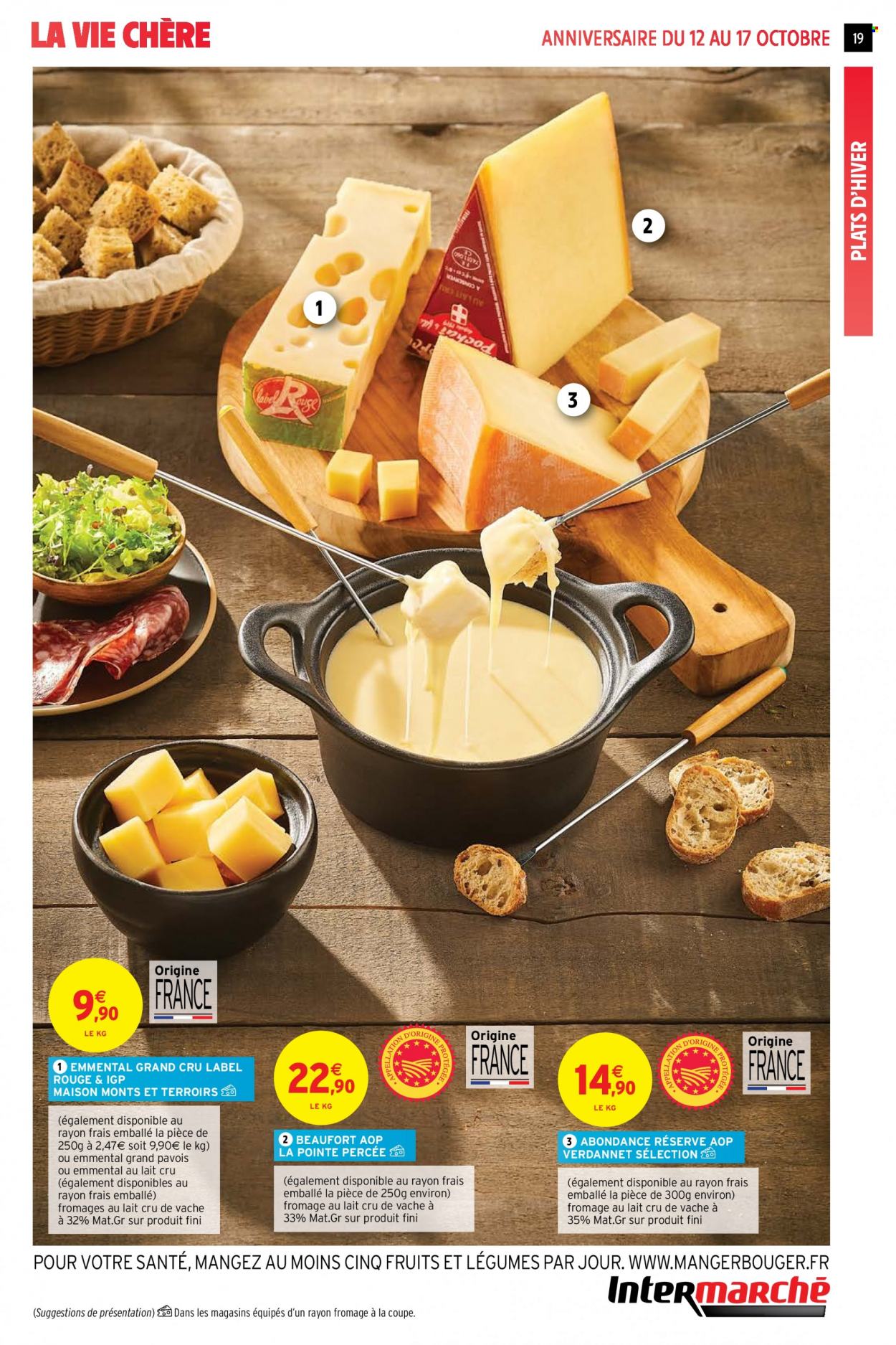 thumbnail - Catalogue Intermarché Super - 12/10/2021 - 17/10/2021 - Produits soldés - Beaufort, fromage, maison. Page 19.