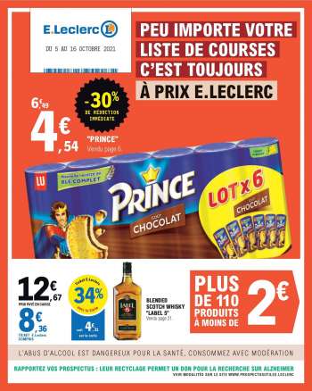 Catalogue E.Leclerc - 05/10/2021 - 16/10/2021.