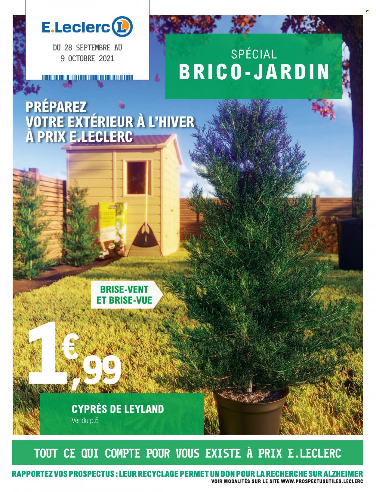 Catalogue E.Leclerc - 28/09/2021 - 10/10/2021. Page 1