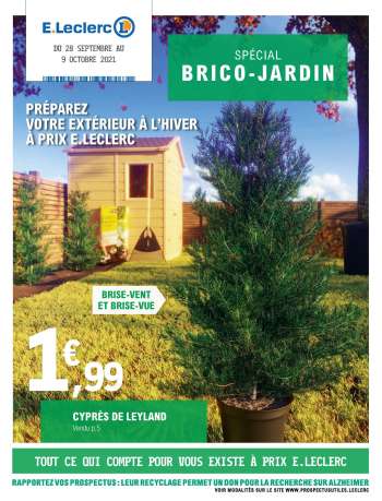Catalogue E.Leclerc - 28/09/2021 - 10/10/2021.