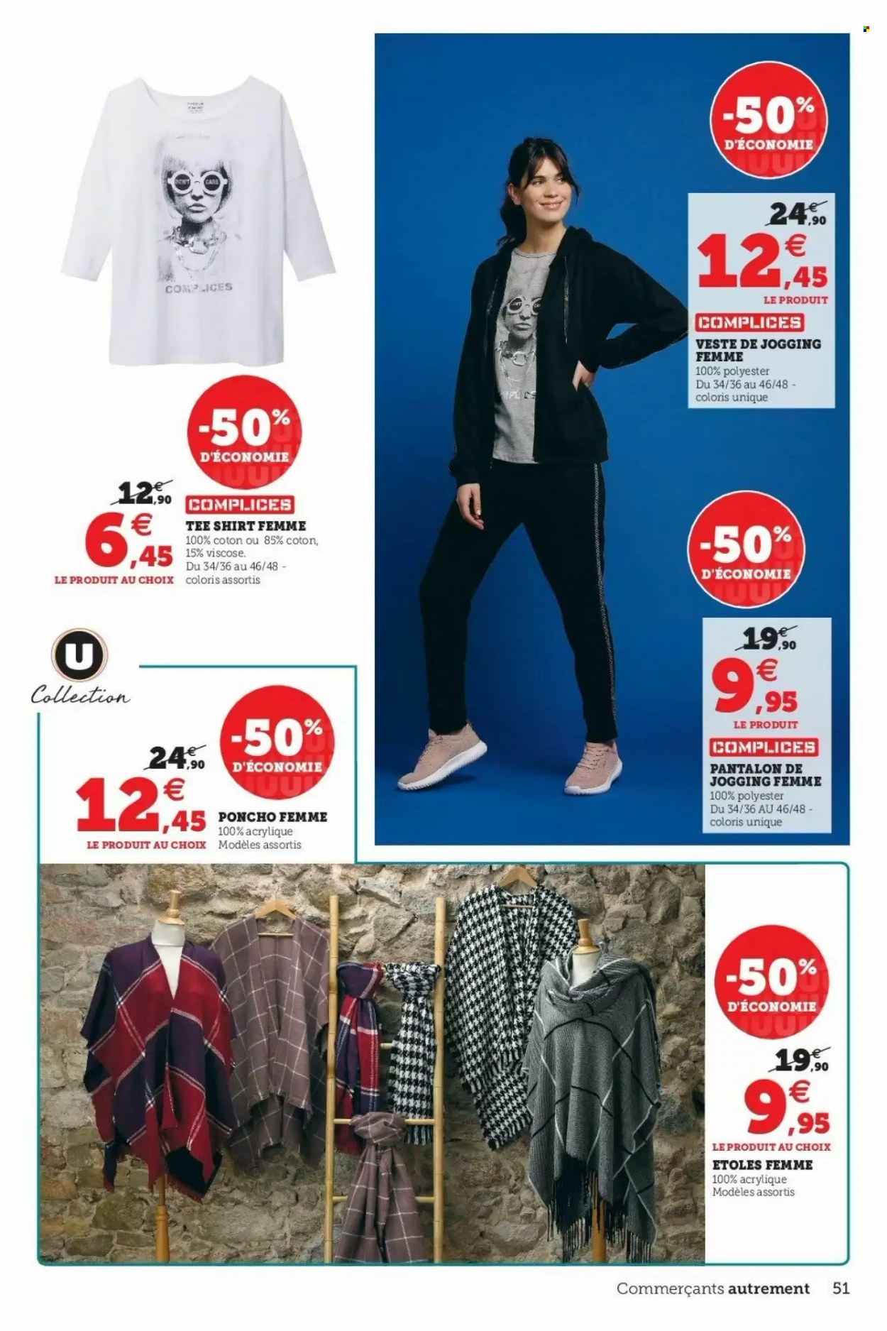 thumbnail - Catalogue HYPER U - 12/10/2021 - 16/10/2021 - Produits soldés - veste, pantalon, t-shirt. Page 51.