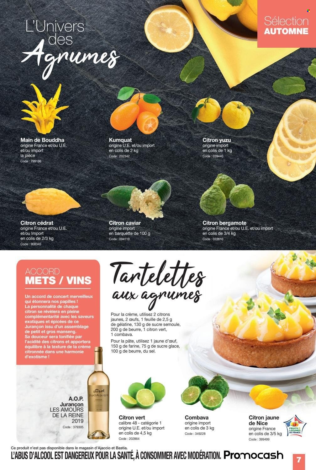 thumbnail - Catalogue Promocash - 14/10/2021 - 06/11/2021 - Produits soldés - œufs, gélatine, sel, sucre glace, vin. Page 7.
