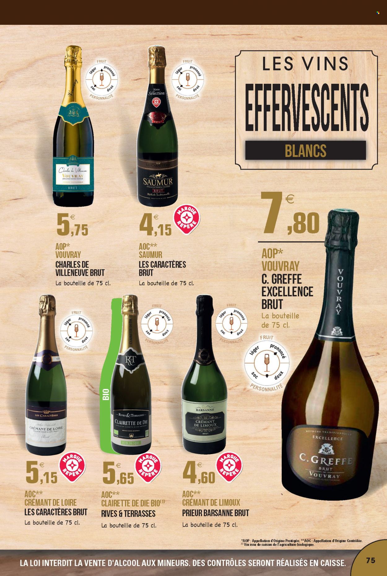 thumbnail - Catalogue E.Leclerc - 30/08/2021 - 31/12/2022 - Produits soldés - champagne. Page 75.