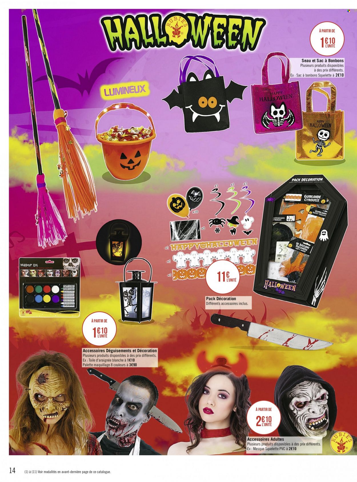 thumbnail - Catalogue Géant Casino - 11/10/2021 - 24/10/2021 - Produits soldés - bonbons, masque, guirlande. Page 14.