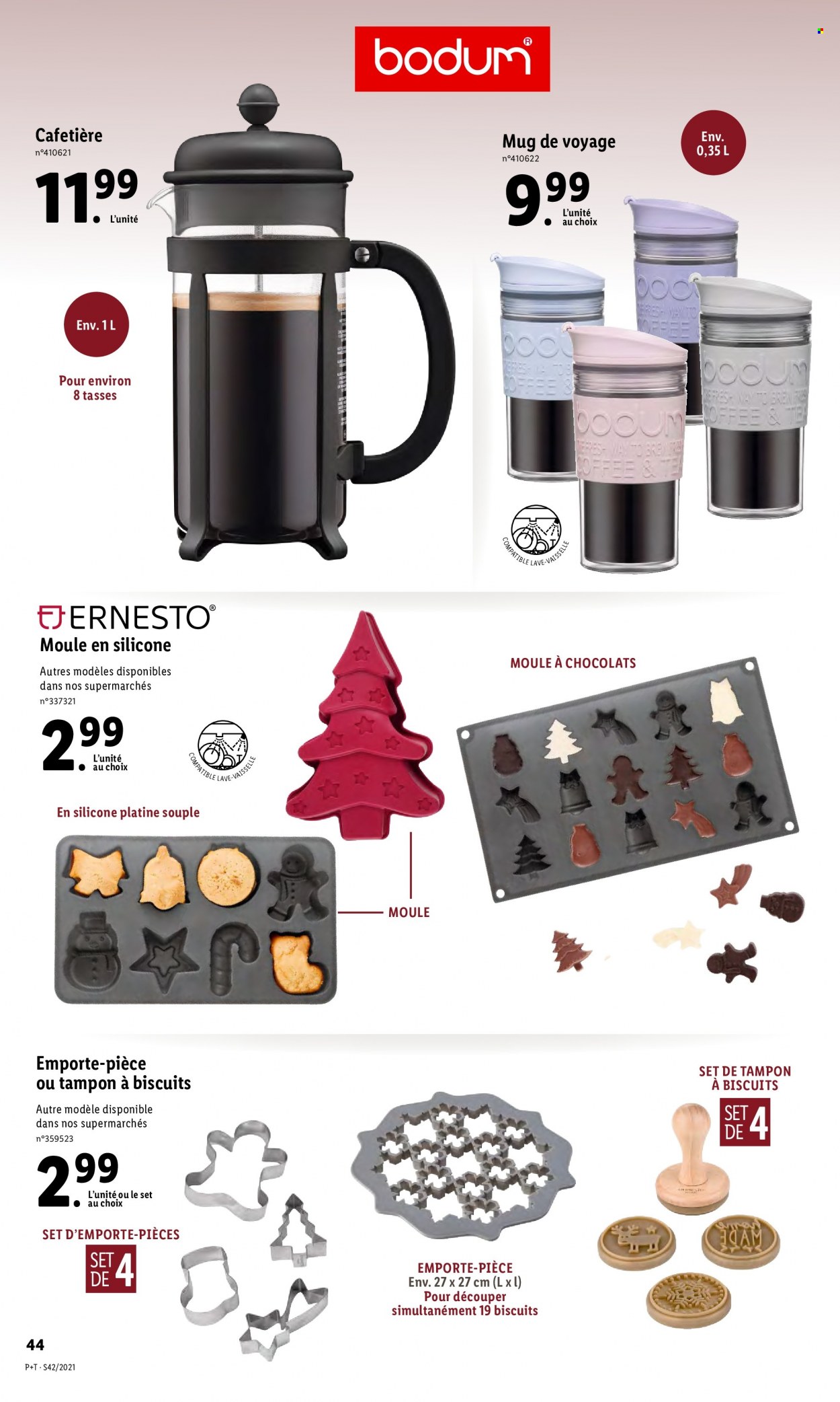 thumbnail - Catalogue Lidl - 20/10/2021 - 26/10/2021 - Produits soldés - chocolat, mug, cafetière. Page 46.