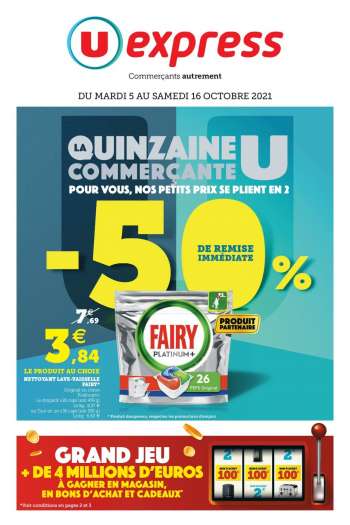 Catalogue U express - 05/10/2021 - 16/10/2021.