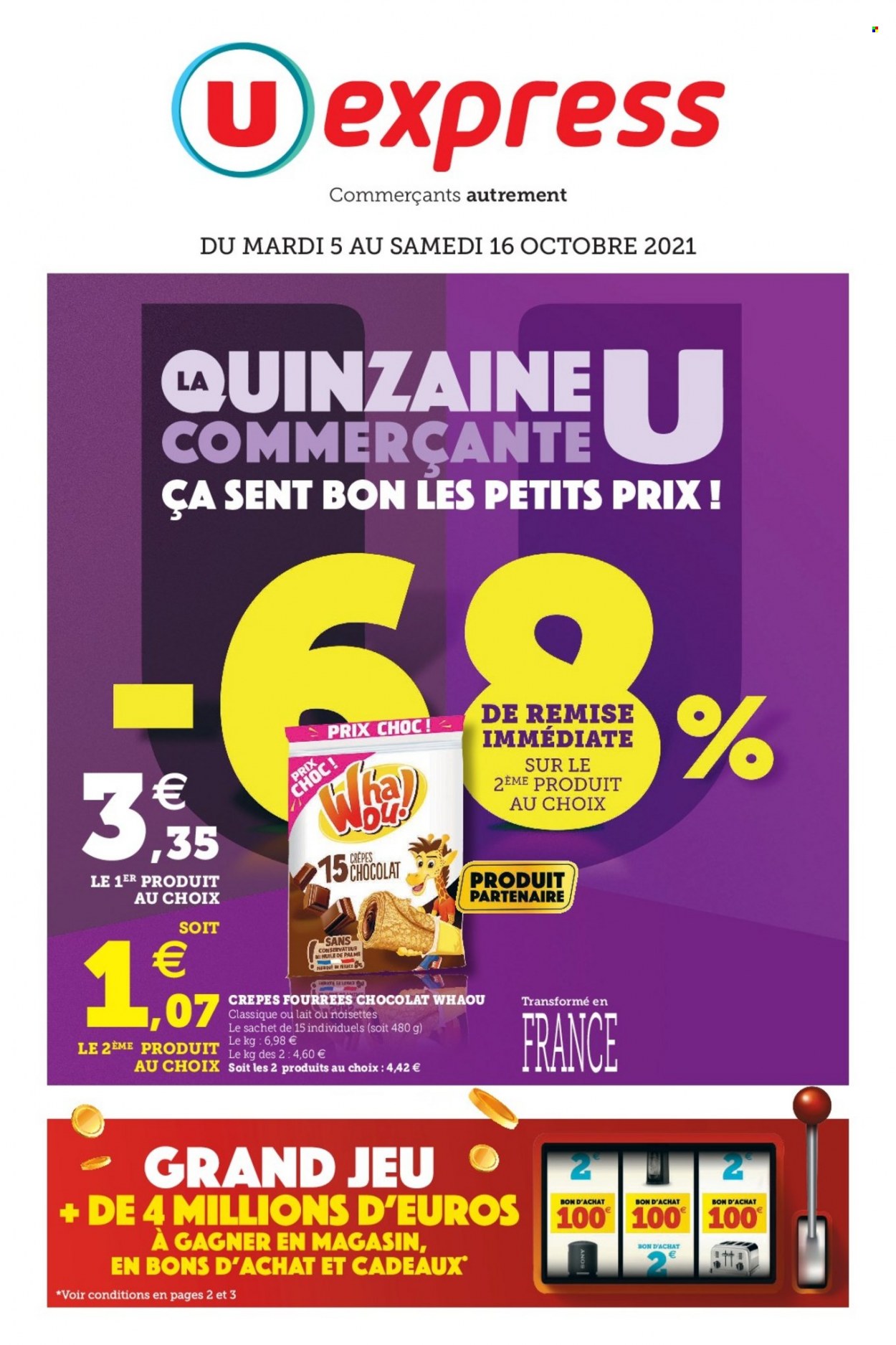 Catalogue U express - 05/10/2021 - 16/10/2021. Page 1