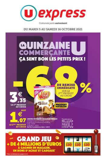 Catalogue U express - 05/10/2021 - 16/10/2021.
