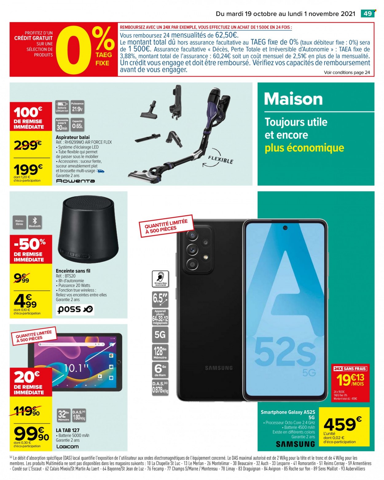 Catalogue Carrefour Hypermarchés - 19/10/2021 - 01/11/2021. Page 49