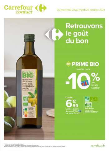Catalogue Carrefour Contact - 20/10/2021 - 26/10/2021.
