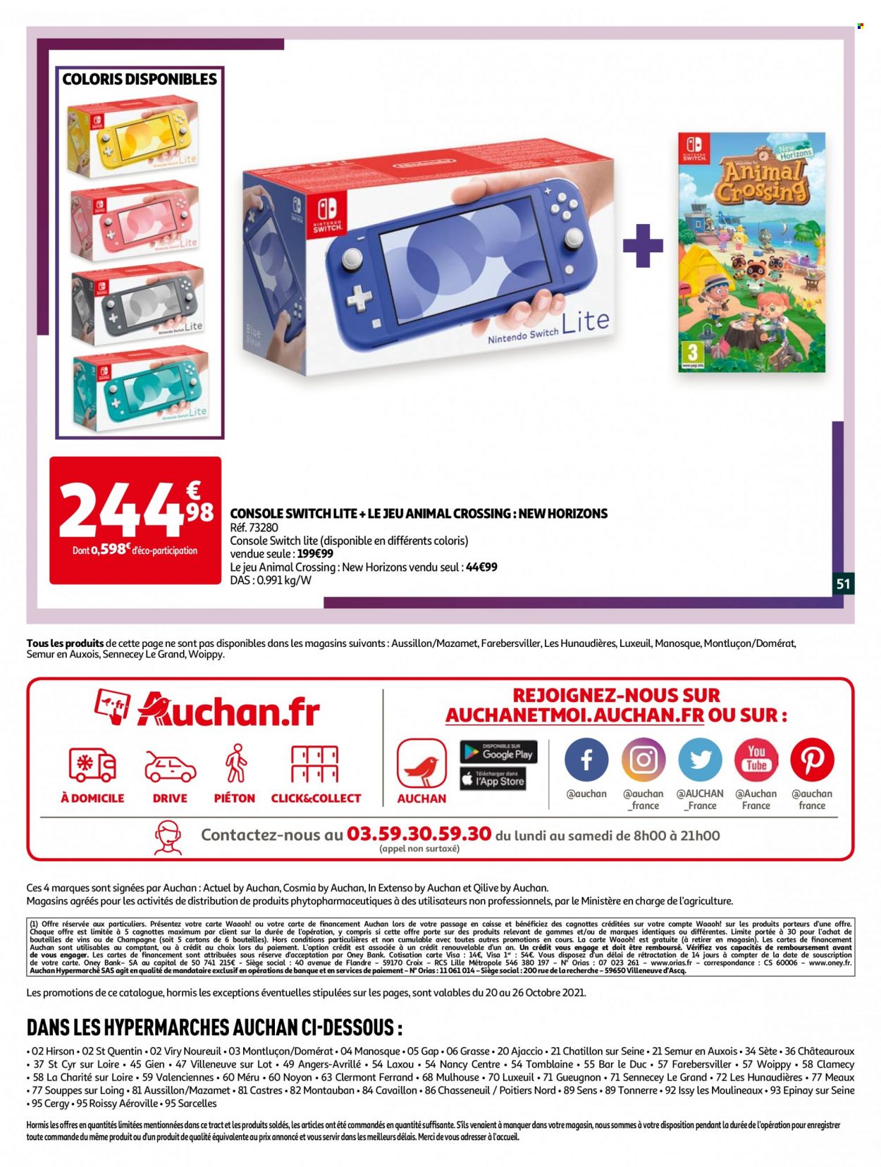 Catalogue Auchan - 20/10/2021 - 26/10/2021. Page 51