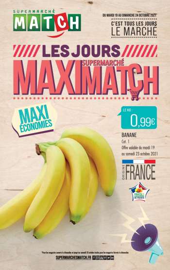 Catalogue Supermarché Match - 19/10/2021 - 24/10/2021.