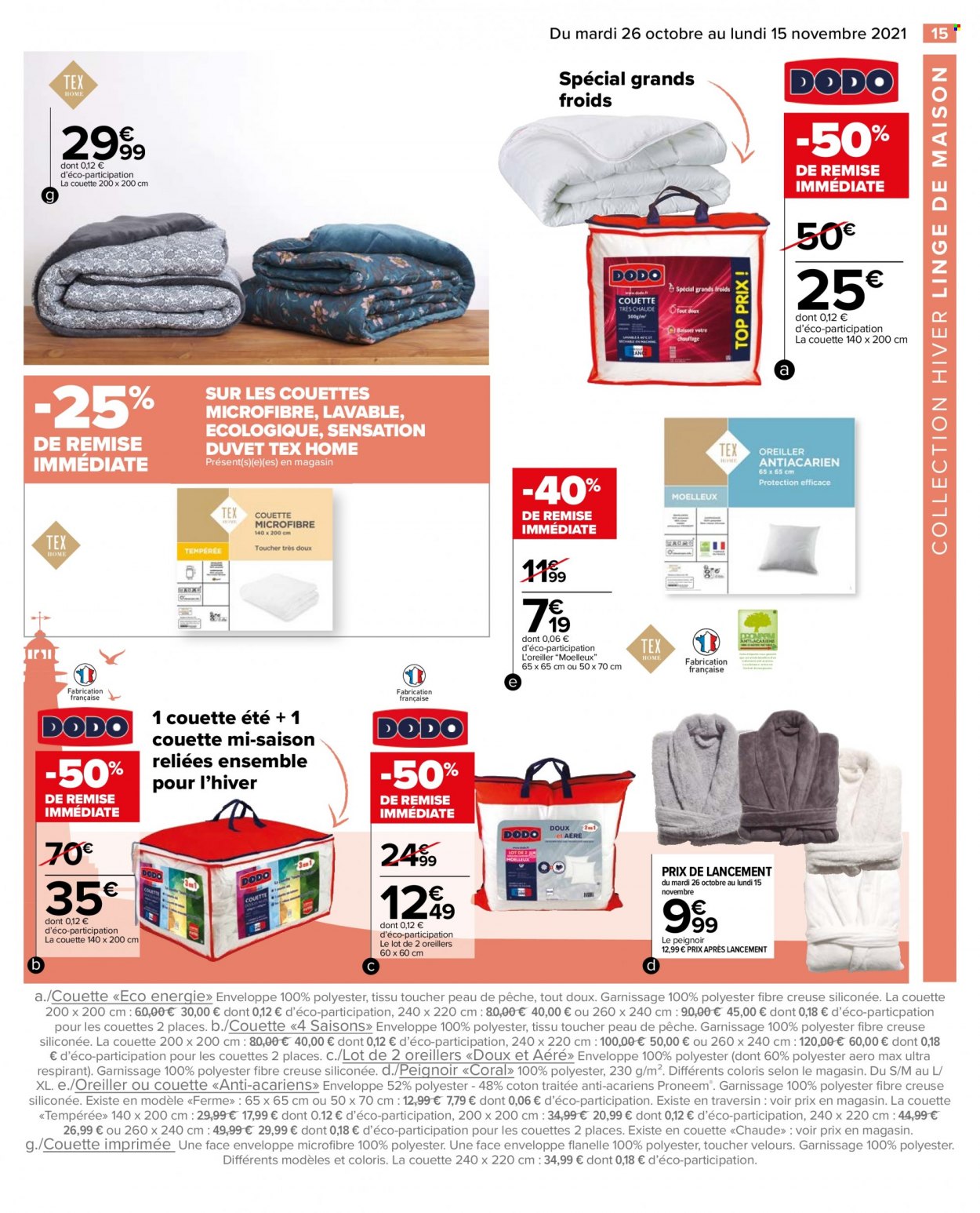 Catalogue Carrefour Hypermarchés - 26/10/2021 - 15/11/2021. Page 15