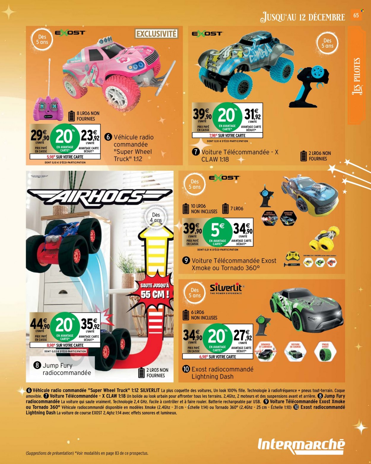 thumbnail - Catalogue Intermarché - 26/10/2021 - 12/12/2021 - Produits soldés - voiture télécommandée, voiture de course. Page 65.